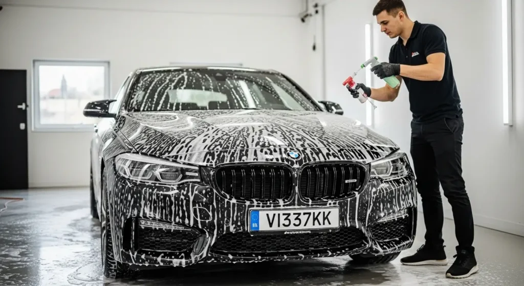 Qué es el Car Detailing: Guía Completa y Precios 2026 8 Cómo se lava un coche con detailing