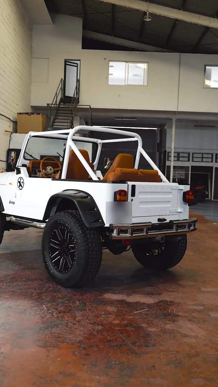 Jeep Wrangler YJ: restauración completa y tapizado a medida 2 Vídeo del antes y después de la restauración completa del Jeep Wrangler YJ